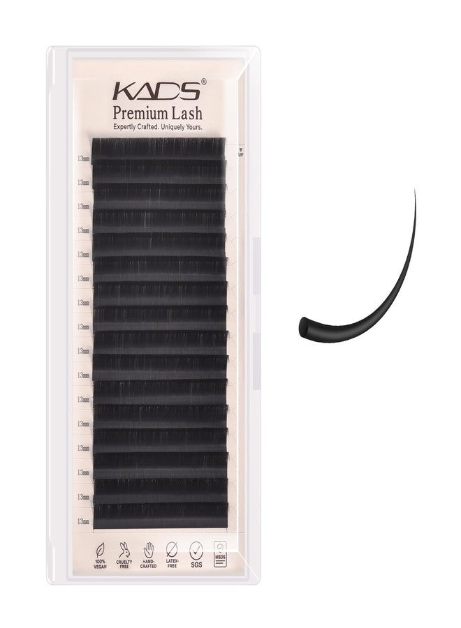 KADS Single Strip False Eyelashes - Individual Fluffy Lashes 4 Curl Types (C/CC/D/DD), 0.03-0.15mm Thickness, 7-20mm Length - DIY Extension Lashes for Volume & Natural Look (CC-0.05, 13mm) - Image 1